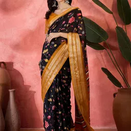 Sangria Printed Silk Saree With Blouse-image-69