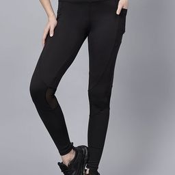 COSVOS Women Slim Fit High-Rise Lightweight & Breathable Ankle-Length Gym Tights-image-21