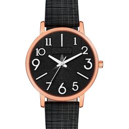 DOUBLERUN Women Dial & Leather Straps Analogue Multi Function Watch H05NMT-346-17