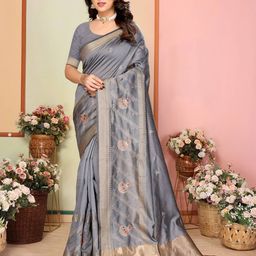 Moda Rapido Embellished Zari Silk Blend Kanjeevaram Saree-18