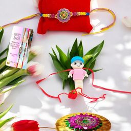 Vrinde Set of 4 Beaded Thread Rakhis-image-41