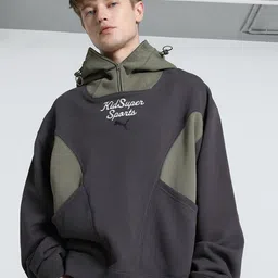 Puma x Kidsuper Progressive Men Colourblocked Cotton Oversized Hoodie-image-87