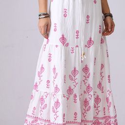 StyleCast Women Floral Ethnic Maxi Skirt-image-38