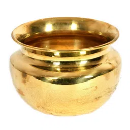 Exotic India Gold Toned Brass Puja Kalash-picture-31