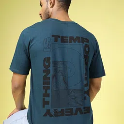 Rigo Men Typography Printed Oversized Round Neck T-shirt-image-82