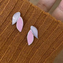 KRENOZ Leaf Shaped Studs Earrings-29