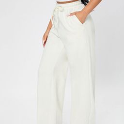 dockstreet Women Solid White Track Pants-picture-9