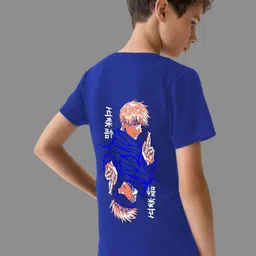 Uniplanet store Boys Typography Printed Applique T-shirt-image-31
