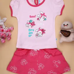 V-Mart Girls Printed Top with Skirt-picture-15