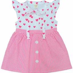 Clothe Funn Girls Conversational Printed Fit and Flare Dress-image-40