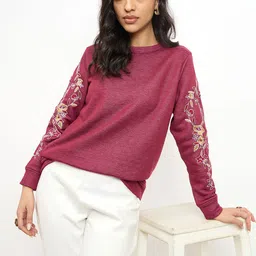 SALT ATTIRE Women Woollen Sweater Vest-image-64