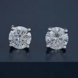 Kushal's Fashion Jewellery 92.5Silver Rhodium-Plated Circular Studs-image-59