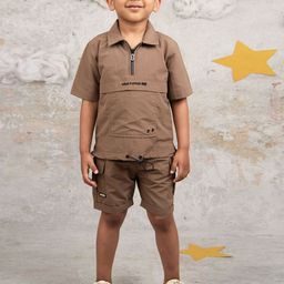 LITTLE COLLARS Boys Short Sleeves T-shirt With Shorts-image-77