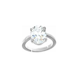 GenZcomplex Rhodium-Plated Brass Zircon Finger Ring-image-86