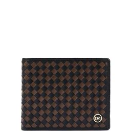 Da Milano Men Geometric Printed Leather Two Fold Wallet-image-27