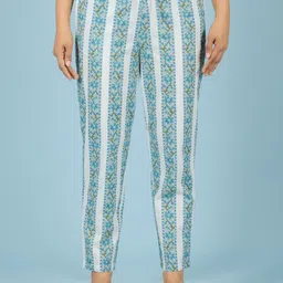 Aramya Women Printed Straight Fit Trousers-image-63