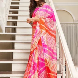 FASHION STROM Tie and Dye Leheriya Saree-picture-25