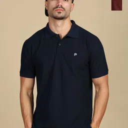 LUX PARKER Men 2 Polo Collar T-shirt-image-95