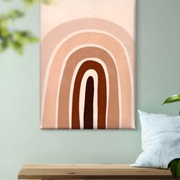 Livin'luxe Brown & Black Boho Arch Framed Canvas Wall Art-picture-7