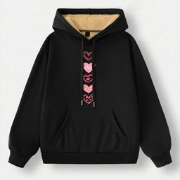 TOGS & TERRE Women Graphic Printed Hooded Sweatshirt-picture-15