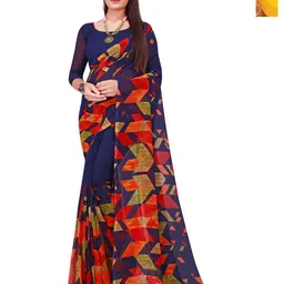 Moda Rapido Floral Pure Georgette Saree-image-79