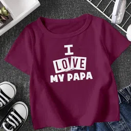 FIONAA TRENDZ Kids Maroon Tshirts-picture-23