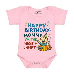 Arvesa Papa First Birthday With Me Printed Bodusuit-image-70