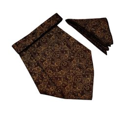 Paisley Design Cravats & Pocket Square Combo-image-57