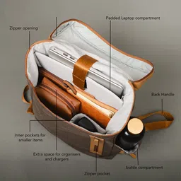 Oblique Men Colourblocked Backpack with Compression Straps image 4