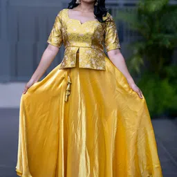 I LOVE SAREES Woven Design Ready to Wear Lehenga & Choli-image-73