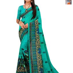 Moda Rapido Floral Pure Georgette Saree-image-79
