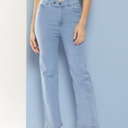 CORSICA Women Blue Cotton Stretchable Jeans-picture-30