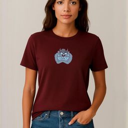 Anikmart Women Looney Tunes Printed Pure Cotton T-shirt-picture-5