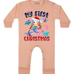 Arvesa My First Christmas Printed Bodysuit-image-52