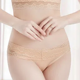 LULU & SKY Self Design Sheer Bikini Briefs-image-43