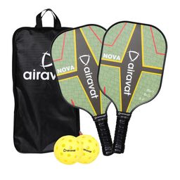 AIRAVAT 4-Pcs Printed Nova Pickleball Paddle Set-1