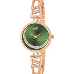 Ajanta Quartz Women Noor Embellished &Bracelet Style Straps Analogue Watch AWC121ESL -03-43