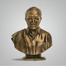 SILAII Bronze-Toned Perasiriyar Anbazhagan Sculpture Medium Idol Showpiece-image-23