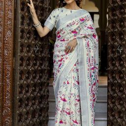HERE&NOW Ethnic Motifs Saree-image-95
