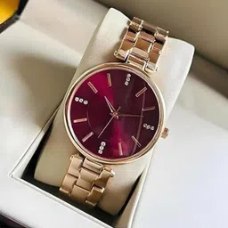THE SHOPOHOLIC Women Dial & Stainless Steel Straps Analogue Watch RT-RED-image-35