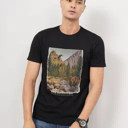 Genoa Men Printed Slim Fit T-shirt-image-15