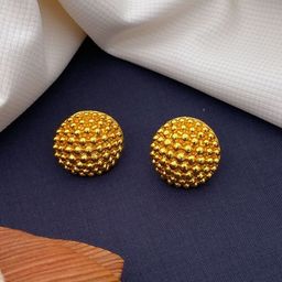 SOLIBELLE Set Of 4 Gold-Plated Contemporary Shaped Studs image 4