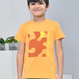YOUMAA Boys Bio Finish Typography Printed Round Neck Cotton T-shirt-image-64