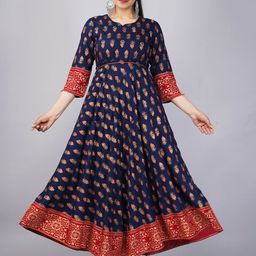 Moda Rapido Floral Printed Aari Work Anarkali Kurta-image-92