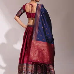 Payu Semi-Stitched Lehenga & Unstitched Blouse With Dupatta image 2