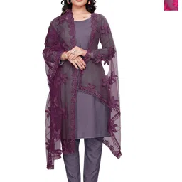 Kemza Women Pack Of 2 Embroidered Dupatta-picture-22