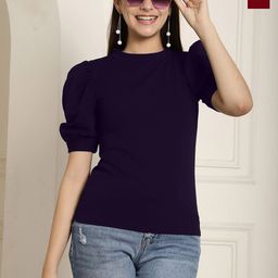 Tromko Pack Of 2 Solid Round Neck Top-image-52