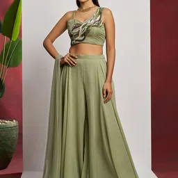 ALIZEH Embellished Lehenga & Blouse With Dupatta-picture-21