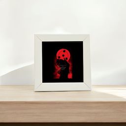 Anikmart White & Black MDF Table Photo Frame-3