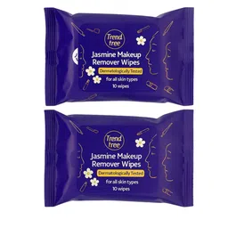 TRENDTREE Set Of 2 Jasmine Makeup Remover Wipes - 10Pcs Each-21